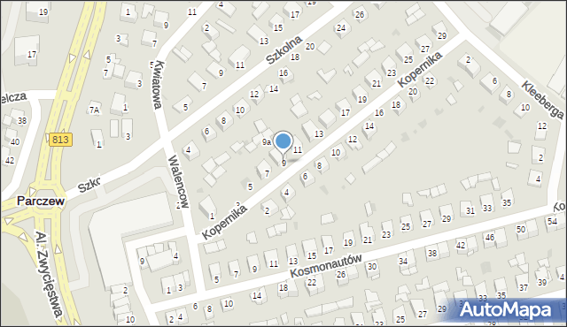 Parczew, Kopernika Mikołaja, 9, mapa Parczew