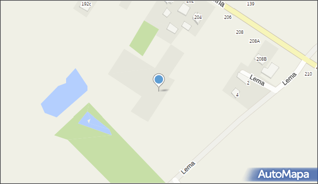 Parczew, Kościelna, 204c, mapa Parczew