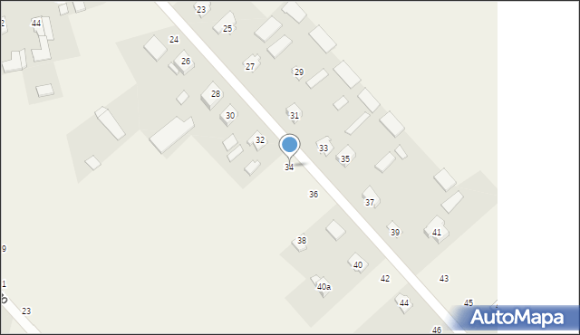 Parczew, Kościuszki Tadeusza, gen., 34, mapa Parczew
