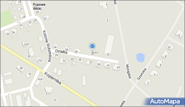 Pasłęk, Kolonia Robotnicza, 30, mapa Pasłęk