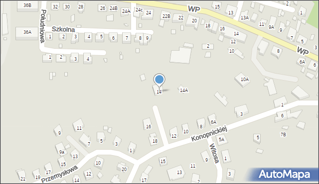 Pasłęk, Konopnickiej Marii, 14, mapa Pasłęk