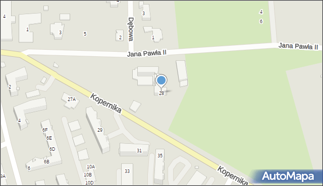Pasłęk, Kopernika Mikołaja, 28, mapa Pasłęk
