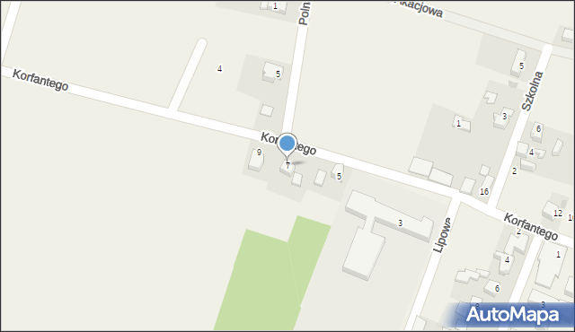 Pawłowiczki, Korfantego Wojciecha, 7, mapa Pawłowiczki