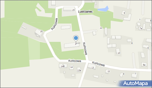 Pawonków, Końcowa, 17, mapa Pawonków