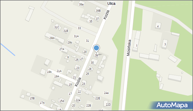 Pecna, Kozia, 34, mapa Pecna