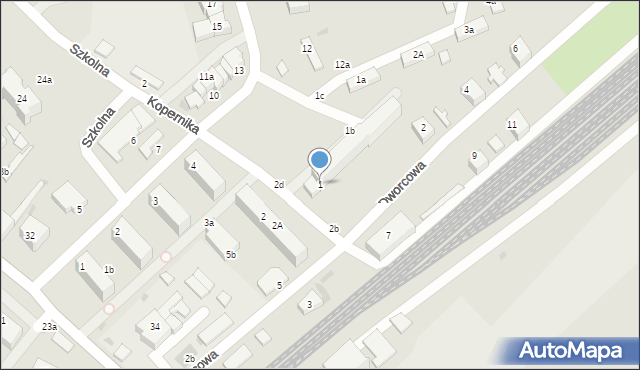 Pelplin, Kopernika Mikołaja, 1, mapa Pelplin