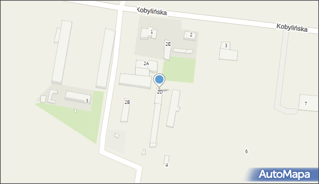 Pępowo, Kobylińska, 2D, mapa Pępowo