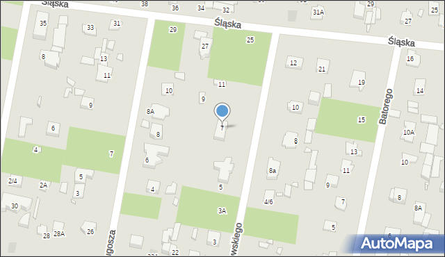 Piaseczno, Kochanowskiego Jana, 7, mapa Piaseczno