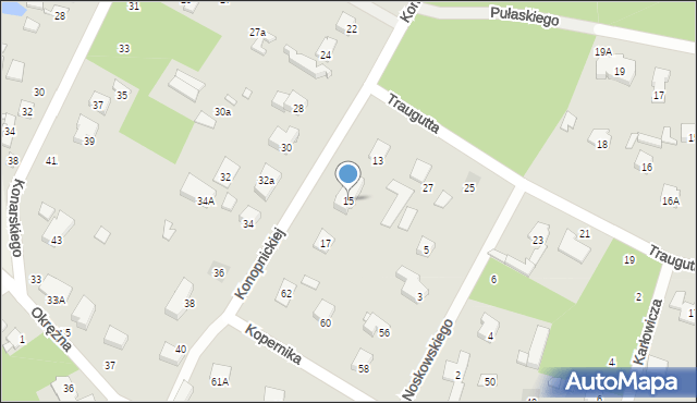 Piaseczno, Konopnickiej Marii, 15, mapa Piaseczno