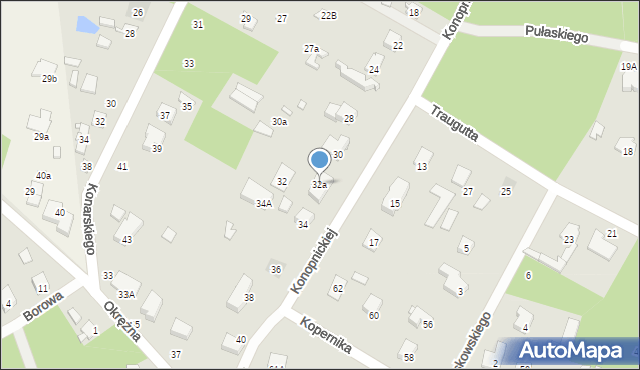 Piaseczno, Konopnickiej Marii, 32a, mapa Piaseczno