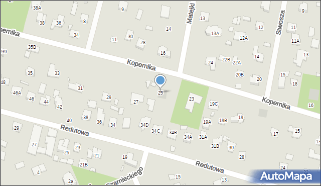 Piaseczno, Kopernika Mikołaja, 25, mapa Piaseczno