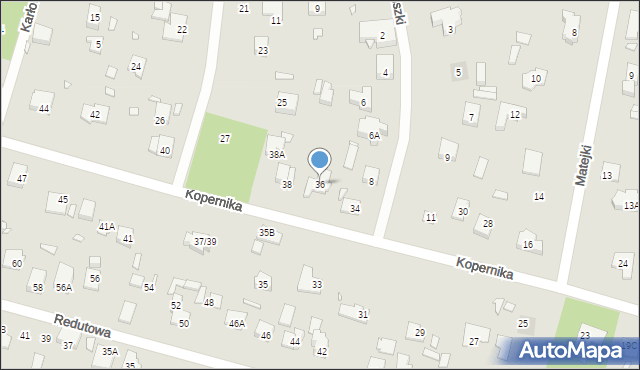 Piaseczno, Kopernika Mikołaja, 36, mapa Piaseczno