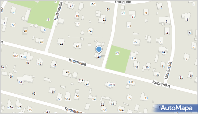 Piaseczno, Kopernika Mikołaja, 40, mapa Piaseczno