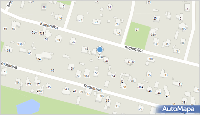 Piaseczno, Kopernika Mikołaja, 41A, mapa Piaseczno