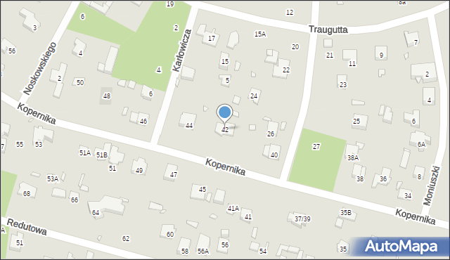 Piaseczno, Kopernika Mikołaja, 42, mapa Piaseczno