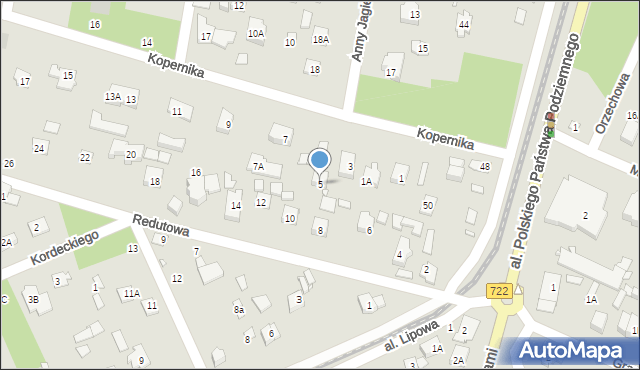 Piaseczno, Kopernika Mikołaja, 5, mapa Piaseczno