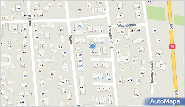 Piaseczno, Kościeliska, 10, mapa Piaseczno