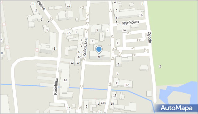 Piaseczno, Kościuszki Tadeusza, gen., 5, mapa Piaseczno