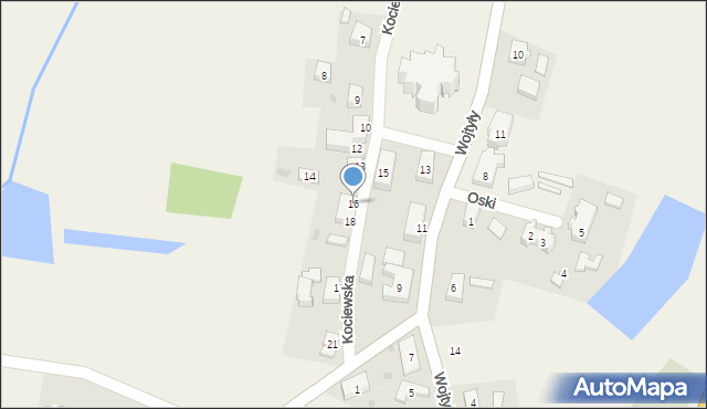 Piaseczno, Kociewska, 16, mapa Piaseczno