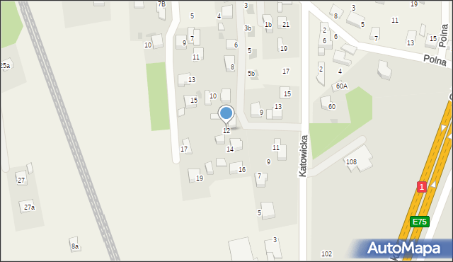Piasek, Korfantego Wojciecha, 12, mapa Piasek