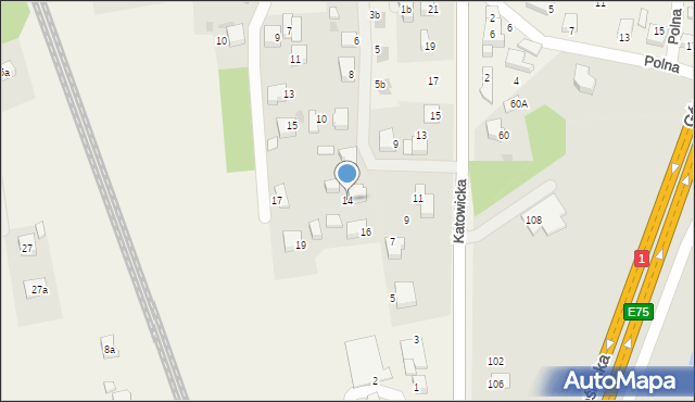 Piasek, Korfantego Wojciecha, 14, mapa Piasek
