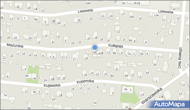 Piastów, Kołłątaja Hugo, 13, mapa Piastów