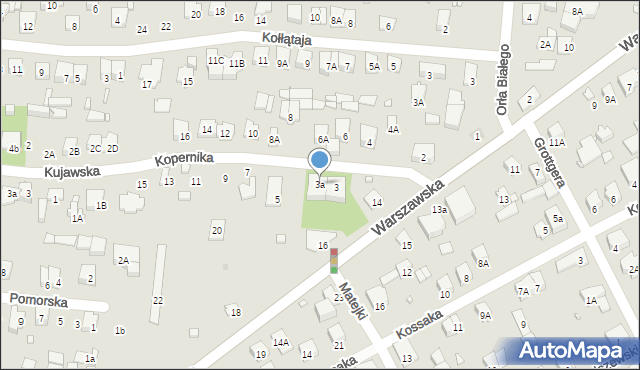 Piastów, Kopernika Mikołaja, 3a, mapa Piastów