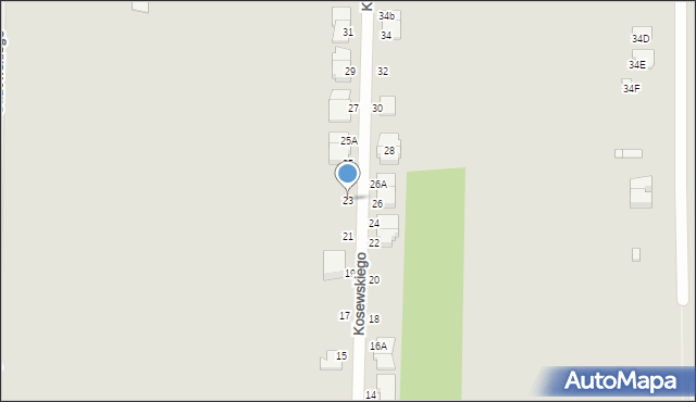 Piastów, Kosewskiego Zygmunta, 23, mapa Piastów