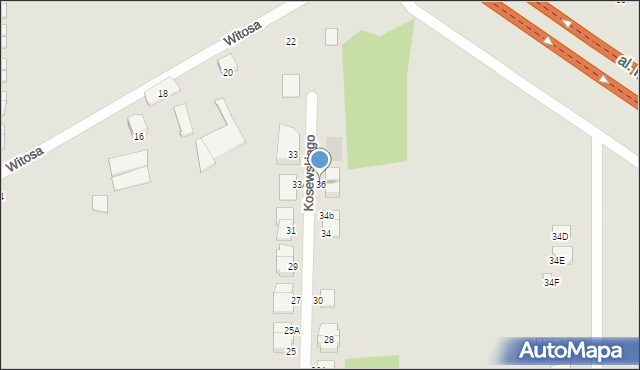 Piastów, Kosewskiego Zygmunta, 36, mapa Piastów