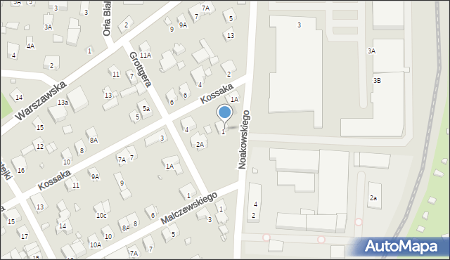 Piastów, Kossaka Wojciecha, 3, mapa Piastów