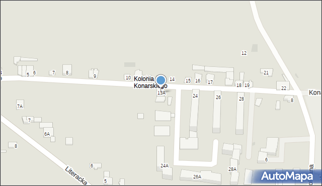 Piątek, Konarskiego, 13A, mapa Piątek