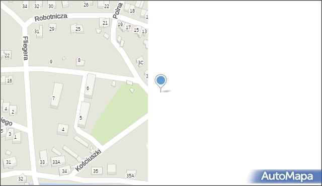 Piechowice, Kościuszki Tadeusza, gen., 3A, mapa Piechowice
