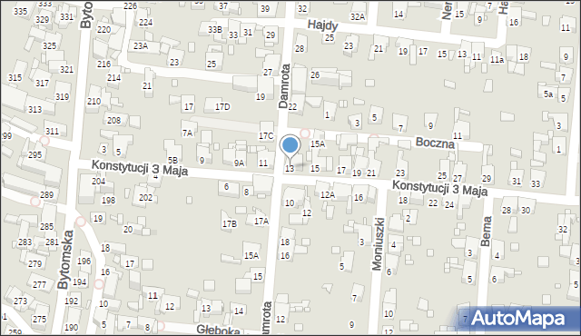 Piekary Śląskie, Konstytucji 3 Maja, 13, mapa Piekary Śląskie