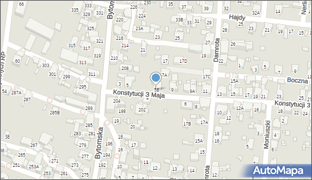 Piekary Śląskie, Konstytucji 3 Maja, 5B, mapa Piekary Śląskie