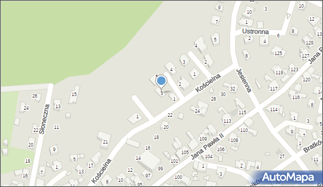 Piekary Śląskie, Konwaliowa, 3, mapa Piekary Śląskie