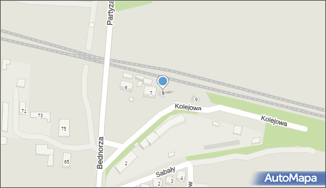 Piekary Śląskie, Kolejowa, 8, mapa Piekary Śląskie