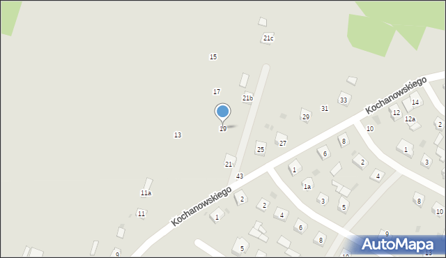 Piekoszów, Kochanowskiego Jana, 19, mapa Piekoszów