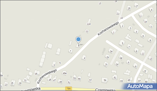 Piekoszów, Kochanowskiego Jana, 9, mapa Piekoszów