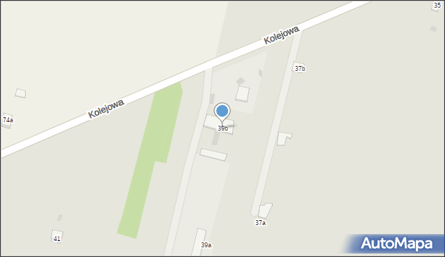 Piekoszów, Kolejowa, 39b, mapa Piekoszów