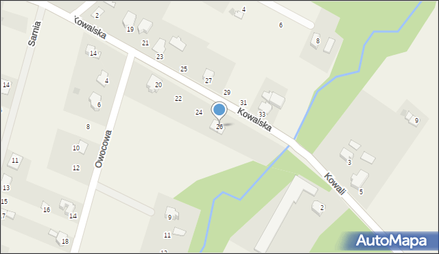 Pierściec, Kowalska, 26, mapa Pierściec