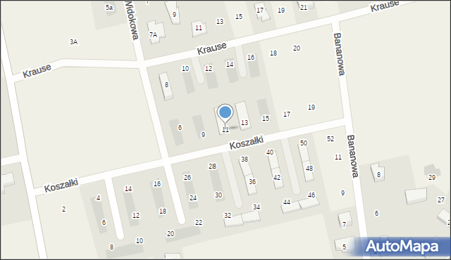 Pierwoszyno, Koszałki Jana, 11, mapa Pierwoszyno