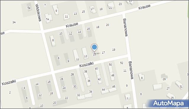 Pierwoszyno, Koszałki Jana, 15, mapa Pierwoszyno