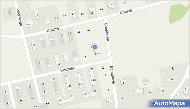 Pierwoszyno, Koszałki Jana, 19, mapa Pierwoszyno