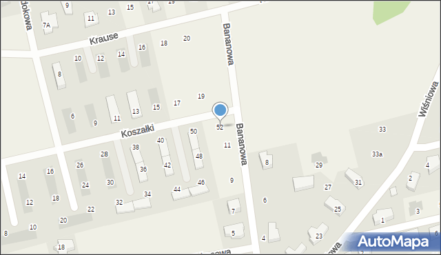 Pierwoszyno, Koszałki Jana, 52, mapa Pierwoszyno