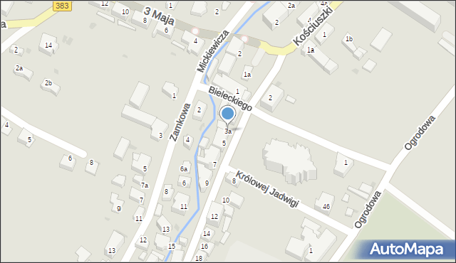 Pieszyce, Kopernika Mikołaja, 3a, mapa Pieszyce