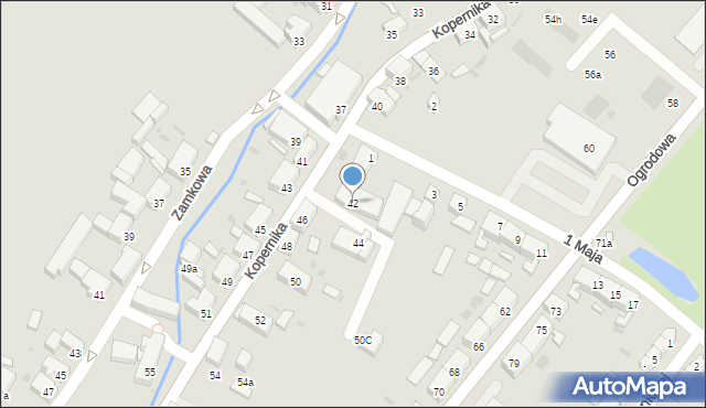 Pieszyce, Kopernika Mikołaja, 42, mapa Pieszyce