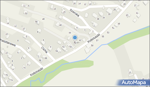 Pietrzykowice, Kościuszki Tadeusza, gen., 52, mapa Pietrzykowice