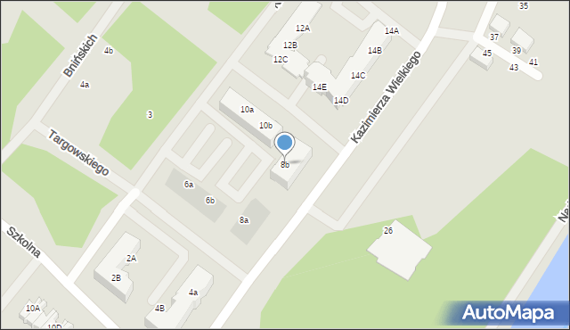 Piła, Konstancji, 8b, mapa Piły