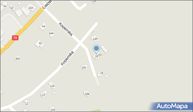Pilzno, Kopernika Mikołaja, 14, mapa Pilzno
