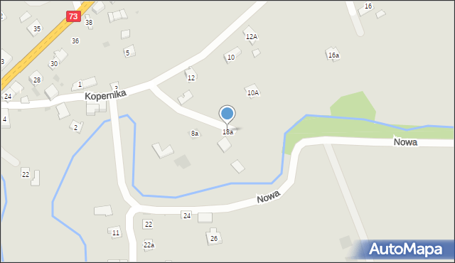 Pilzno, Kopernika Mikołaja, 18a, mapa Pilzno